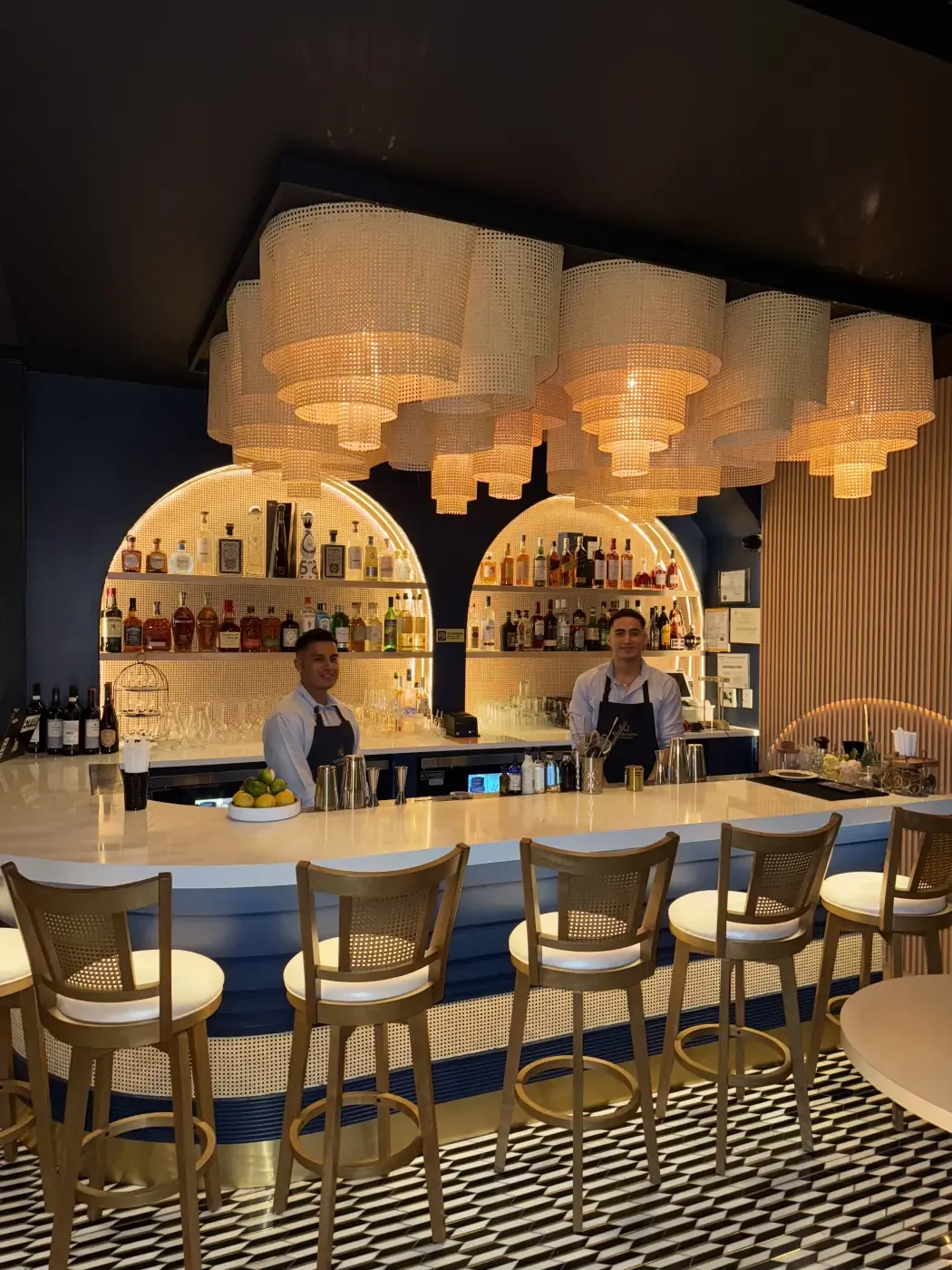 A WOA-designed restaurant bar program in service — Koncon Quemao