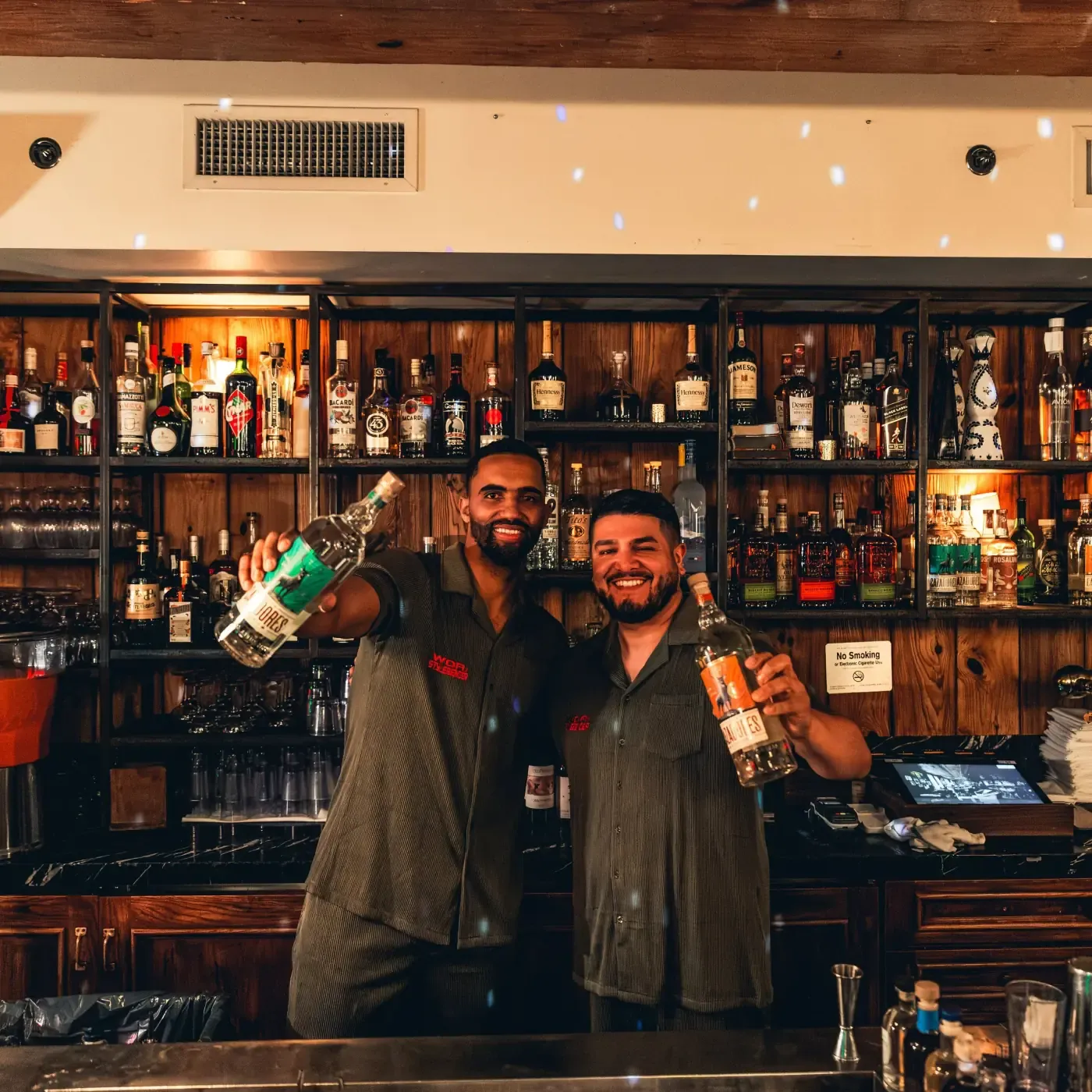 WOA bartenders presenting the night's tequila line-up