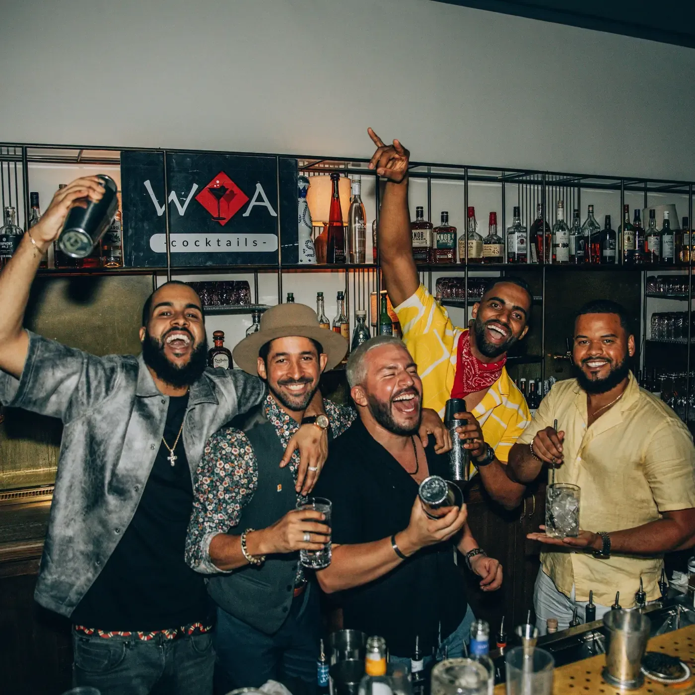 WOA team on the rooftop bar at Dumbo House